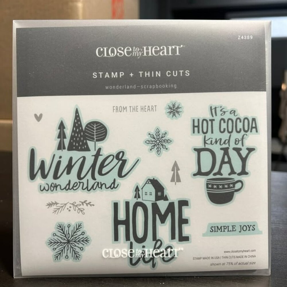 Close to My Heart "Winter Wonderland" Stamp & Die Set (Z4389)
